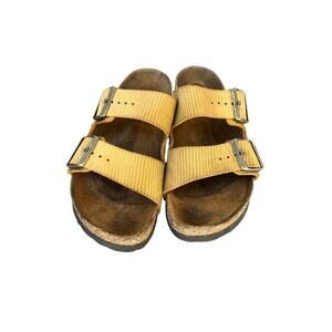 BIRKENSTOCK  Arizona suede adjustable sandals, women's 38 (US 7-7.5)